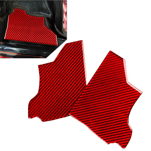Carbon Fiber Inside Trunk Side Panel Cover Trim for Dodge for Challenger 2015-24 18