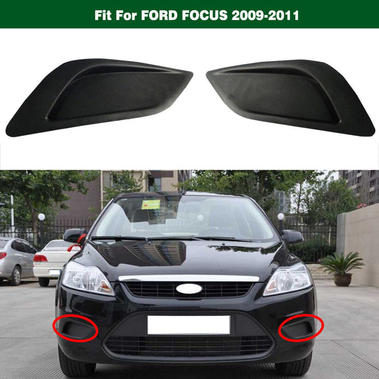 1Pair Front Fog Light Lamp Cover Trim Bezels Fit for Ford Focus 2009-2011 Sedan