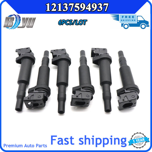 12137594937 New Set of 6 Direct Ignition Coils pack for BMW E90 E92 128i 328i CN