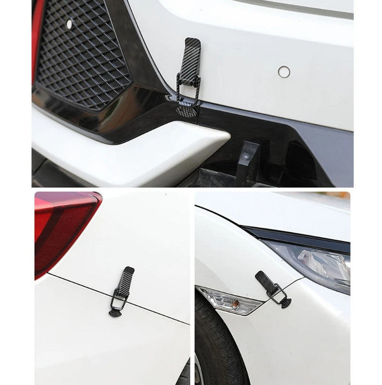 2x Car Quick Release Bumper Latch Push Button Trunks Bumper Lock Clip Kit NEW