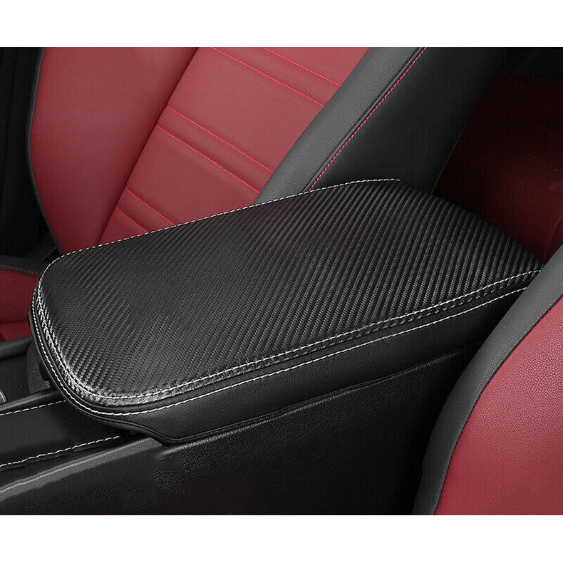 Carbon Fiber Armrest Box Holster Pad Mat Cover Kit for Lexus NX200t 300h 2015-21