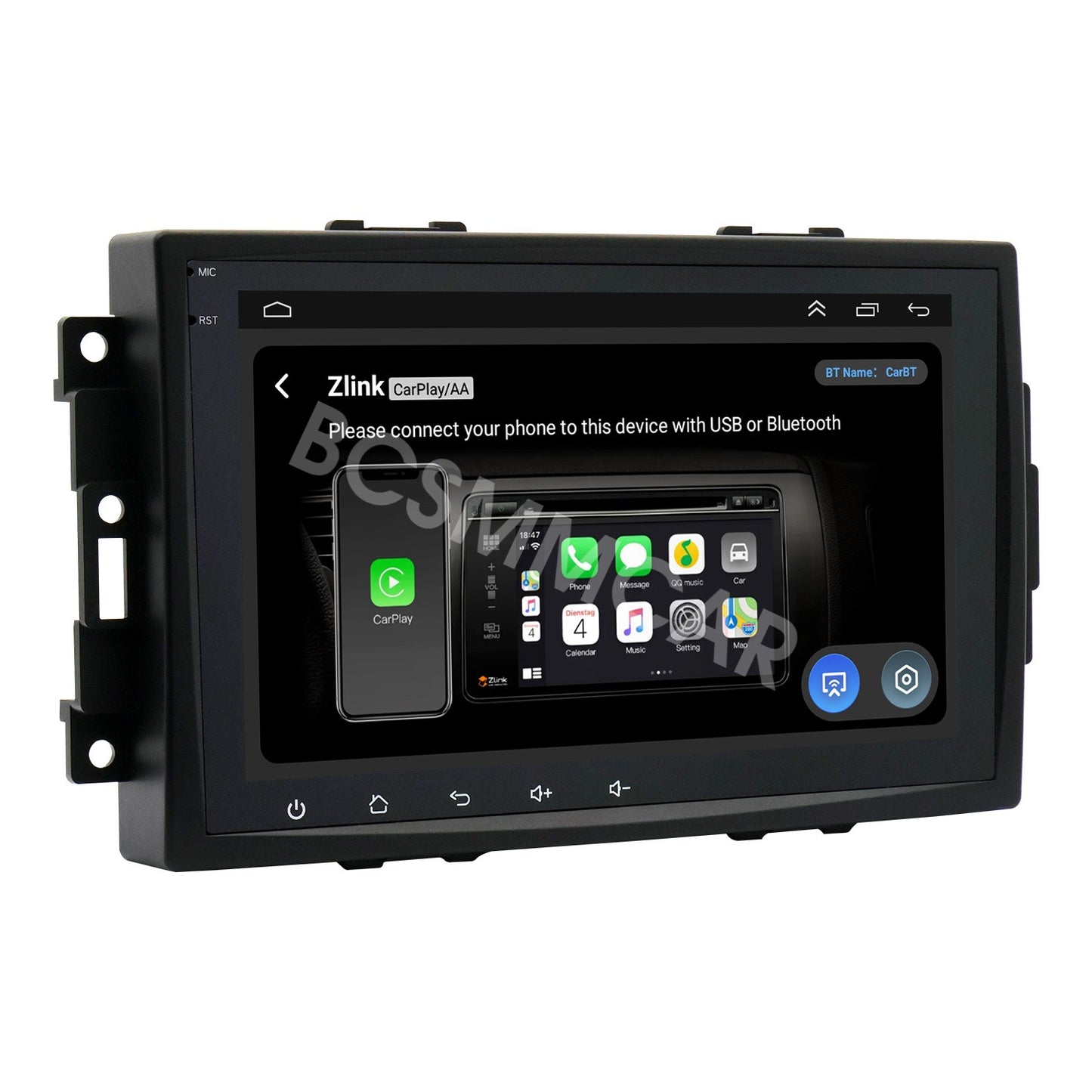 Touch Screen Video Player Mirror Link For Carplay Fit For 2007-2008 for Jeep Patriot