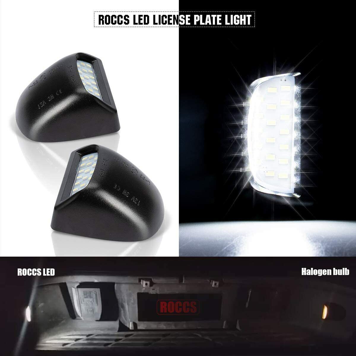 1 pair LED License Plate Light Assembly for Chevy Silverado for GMC for Sierra 1500 2500