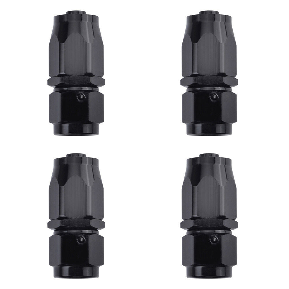 4-Pack 10AN Straight Rotary Hose Fittings for Oil/Fuel Hose Lines