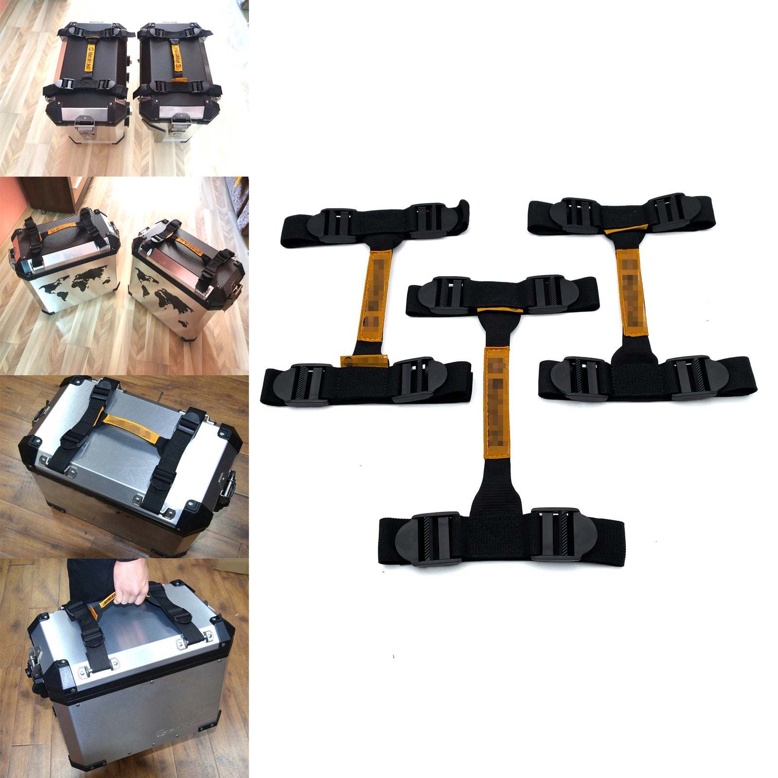 3xMotorcycle for BMW R1200GS LC ADV F650GS R1250GS Side Box Tail Box Handle Rope