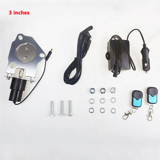 3-inch Stainless Steel Electric Exhaust Valve Control Motor Kit with Wireless Remote Control