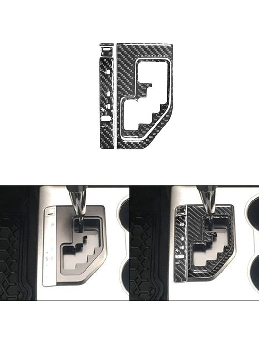 5Pcs Carbon Fiber Center Console Gear Shift Trim Cover for Toyota for Camry 2012-14