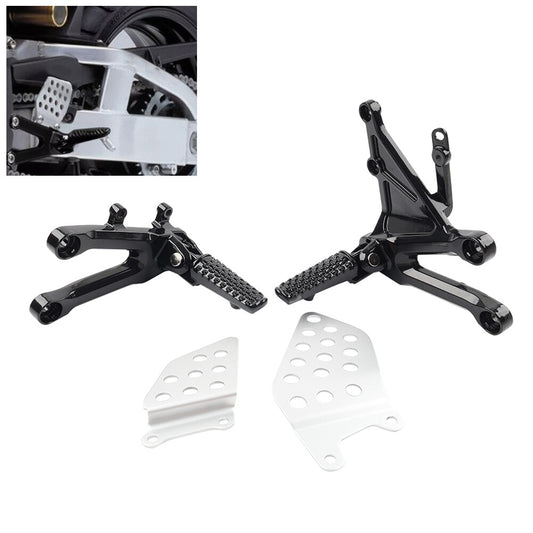 Front Driver Foot Pegs Footrest Bracket Set for Honda CBR1000RR CBR 1000RR 04-07