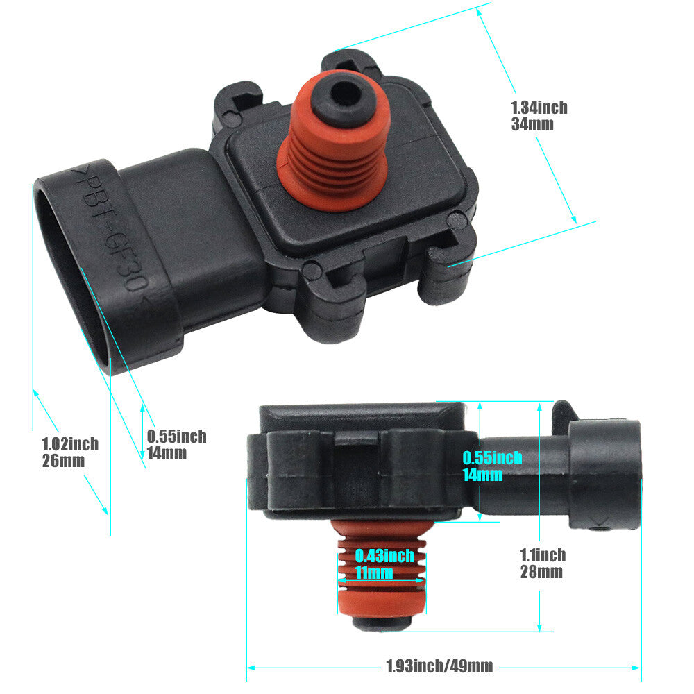 16249939 Absolute manifold map pressure sensor suitable for Buick , for Cadillac , for Chevrolet