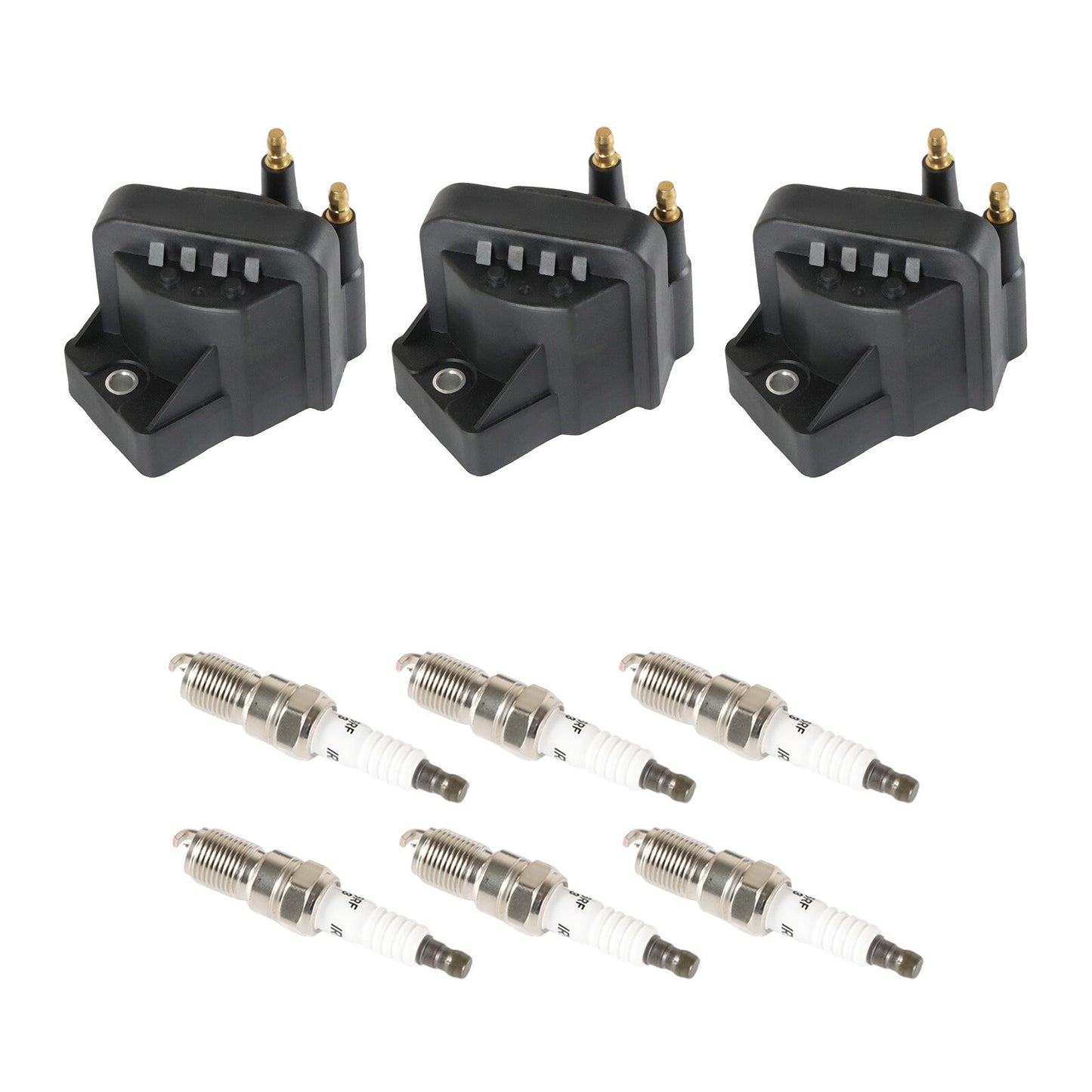 Ignition Coils + Iridium Spark Plug for Chevrolet Monte Carlo 2000-05 3.8L DR39