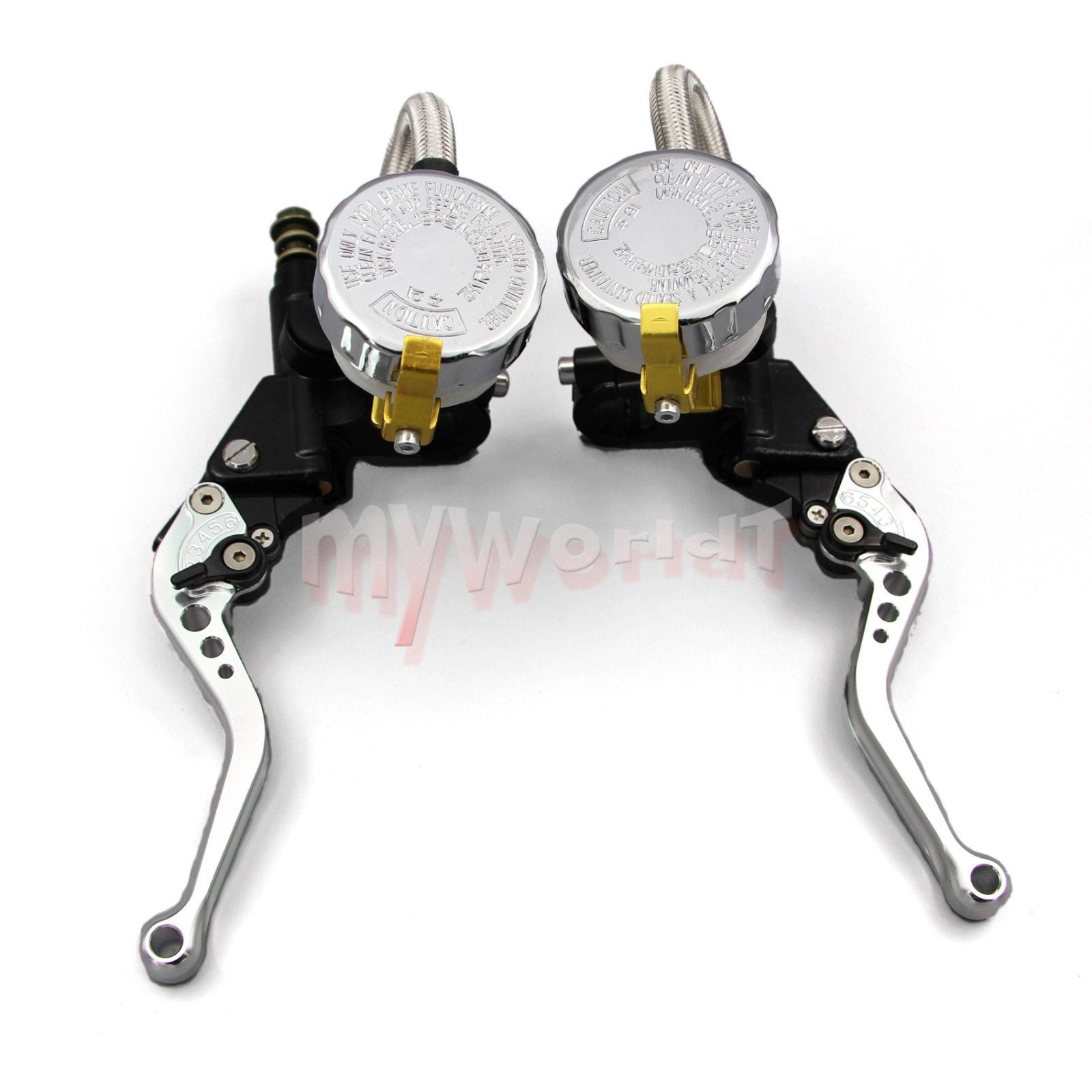 Fit for Yamaha Motorcycle Clutch Brake Lever Master Cylinder Reservoir Set
