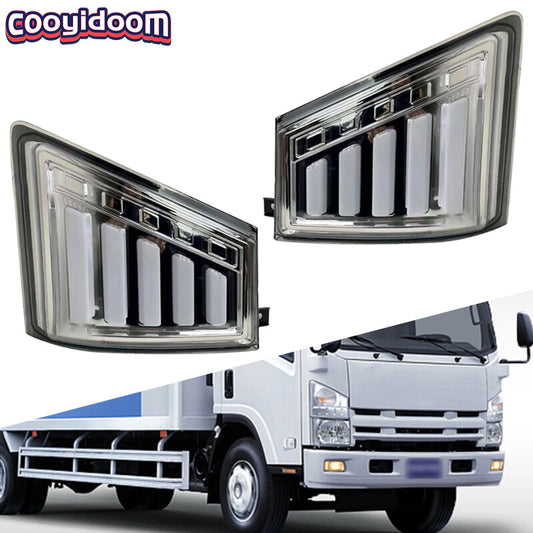 2Pcs for Isuzu 700p Truck Heavy-Duty LED headlights Fog lights Turn signals