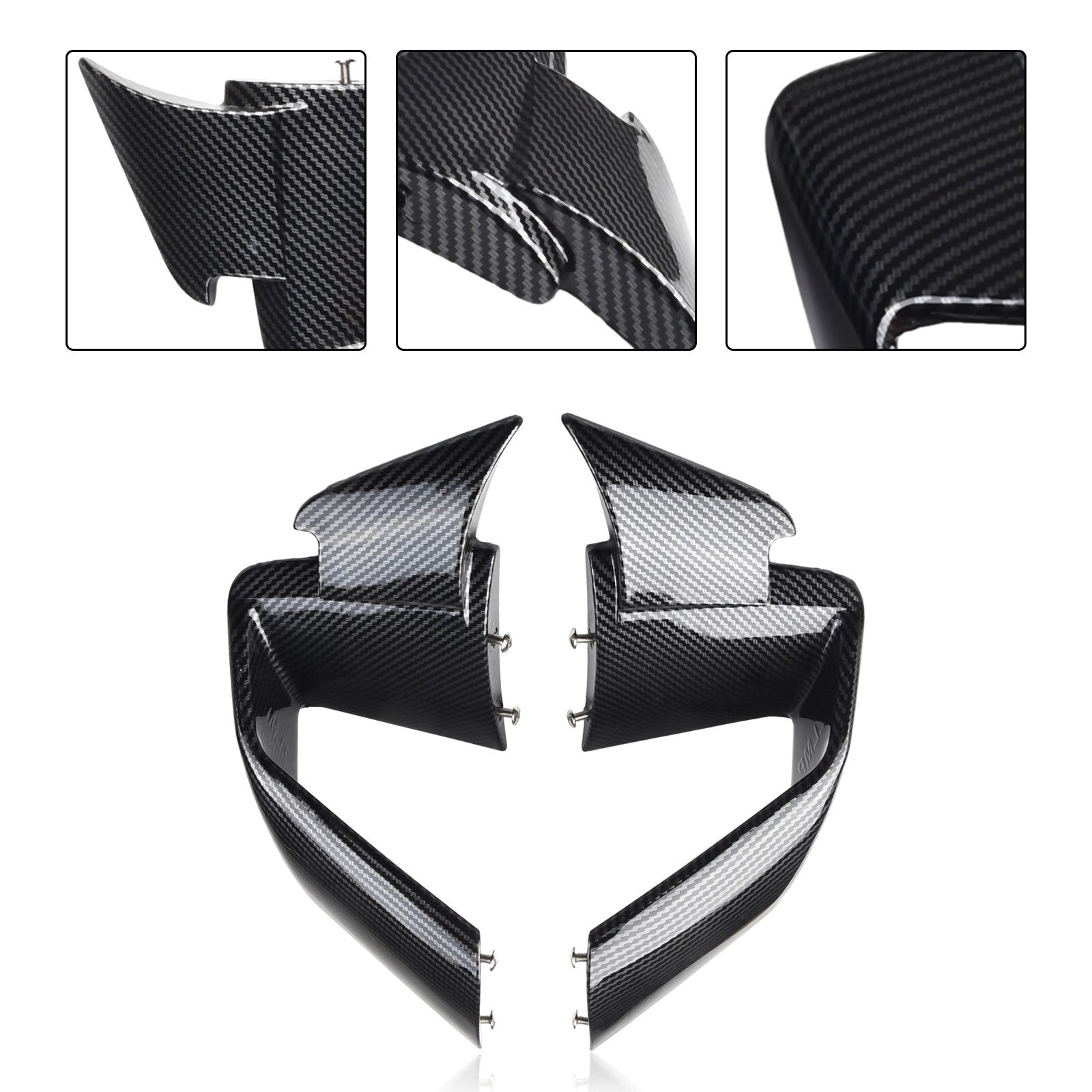 Carbon Fiber Front Spoiler Fxed Wind Winglets For S1000RR M1000RR 2019-2022