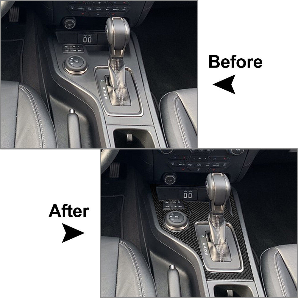 Carbon Fiber Gear Shift Panel Cover Trim for Ford Ranger Sport 2020-2022 2020