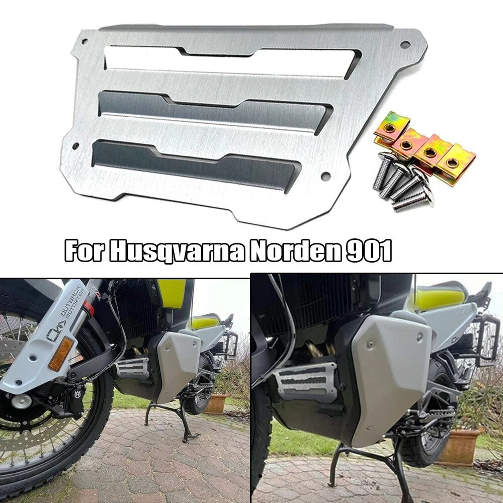 For Husqvarna Norden 901 Adventure Engine Guard Bashplate Mud Crap Flap Norden