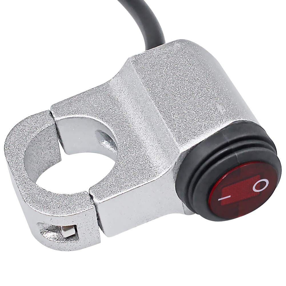 7/8 ATV Handlebar Light Switch, 12V Waterproof Handlebar Headlight Switch