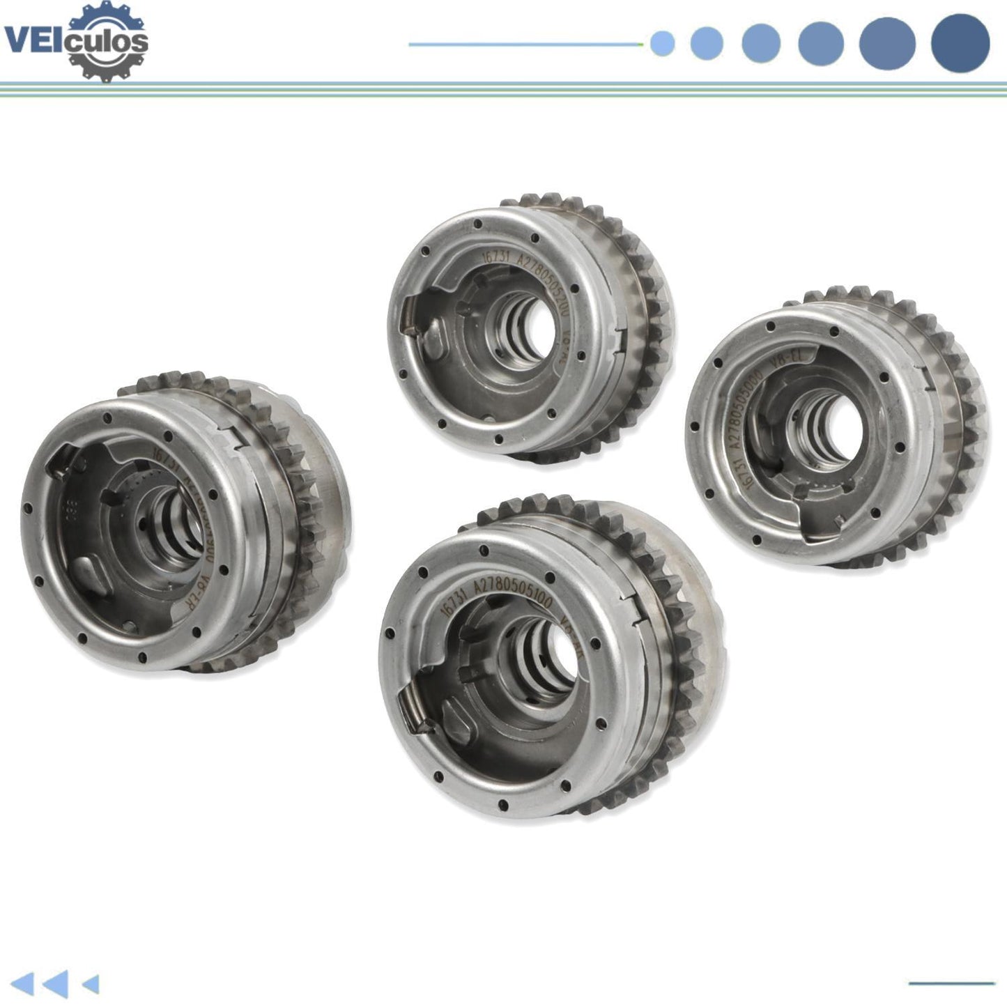 4Pcs Variable Valve Timing (VVT) Sprocket For 12-14 for MERCEDES-BENZ CL550 4.7L V8