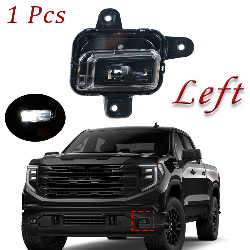 1PCS LED Left Front Bumper Fog Light for Gmc for Sierra 1500 2022-2024