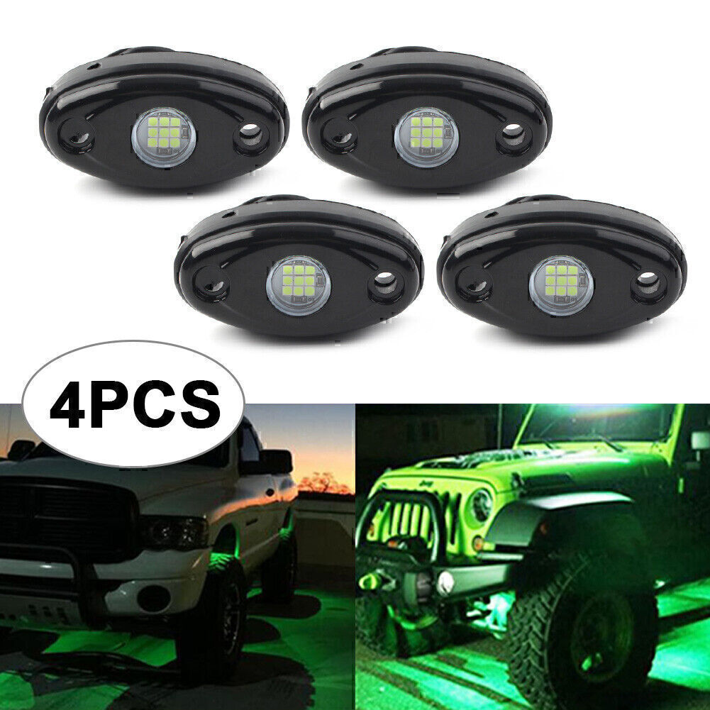 LED Rock Lamp Green for JEEP ATV Off-Road Truck Under Body Trail Rig Bar Car