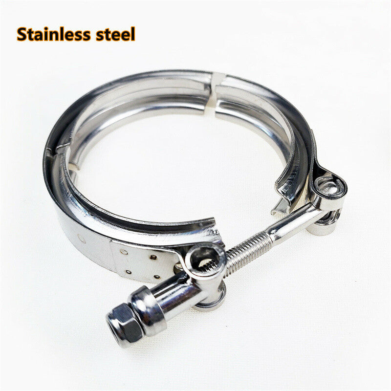 2.5 inch Stainless Steel V-Band Clamp Mild Steel Flange for Exhaust Downpipe