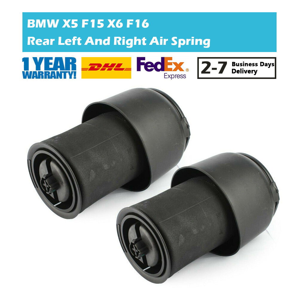 2Pcs Rear Air Suspension Spring Bag Fit for BMW X5 F15 14-18 X6 F16 15-20 N20B20A