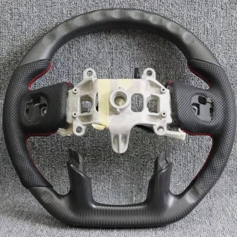 Matte Carbon Fiber Steering Wheel for RAM 1500 TRX 2019-2024 Driver w/ Heated