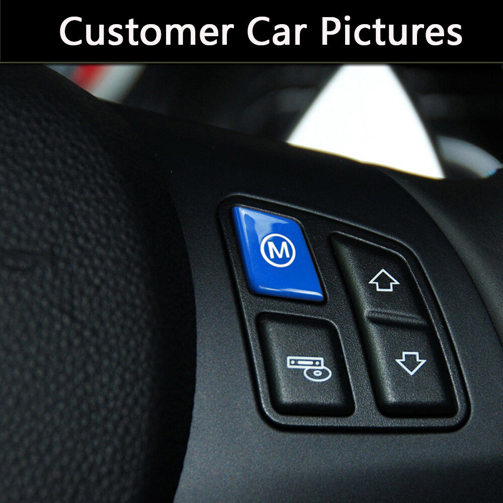 for BMW 3 Series E90 E92 E93 M3 2007-2013 Blue Car Steering Wheel M Mode Button