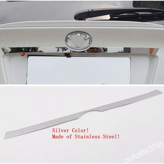 1X Silver Steel Tail Rear Trunk Up Door Strip Cover for Toyota C-HR CHR 18-2022