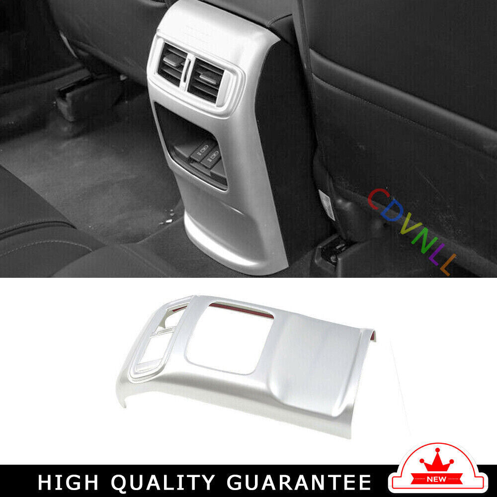 Rear Air Outlet Anti-Kick Panel Trim Fit for Honda CRV CR-V 17-2022 Matte Silver