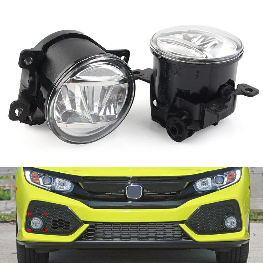 for Honda Pilot Passport 2017-2021 18 19 Pair Front Bumper LED Fog Light Lamps