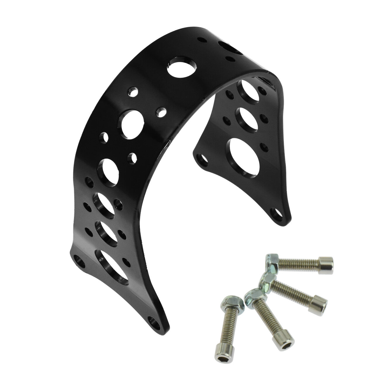 Front Fork Fender Brace Tracker Narrow Fit for Harley Sportster Dyna Gloss Black