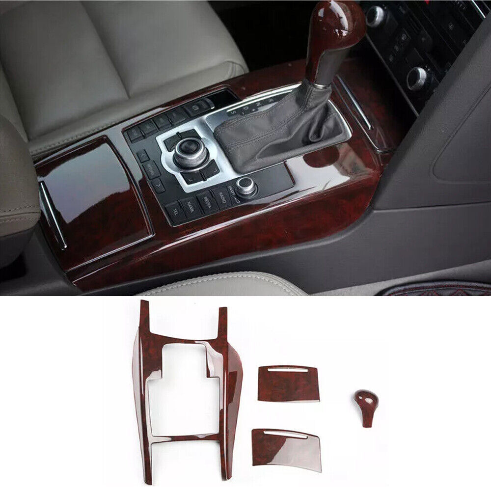for Audi A6L 2008-2011 Brown Wood Grain Interior Decoration Frame Cover Trim 11P