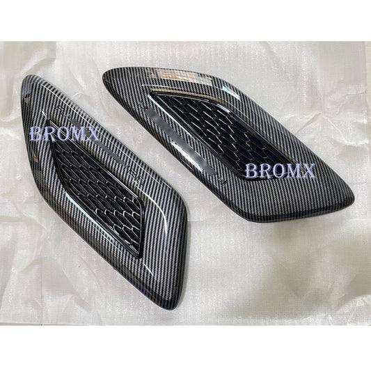 Fit for Range Rover Sport 2014-22 Front Hood Vent Trims Cover Carbon Fiber Style