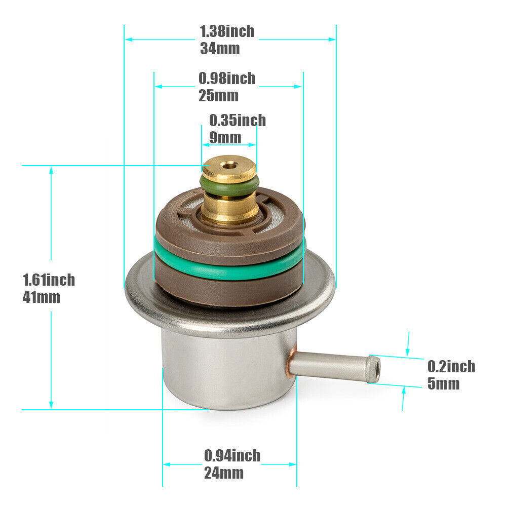 1X Fuel Pressure Regulator XR3Z-9C968AA for 2003-2004 for Ford E-150 5.4L