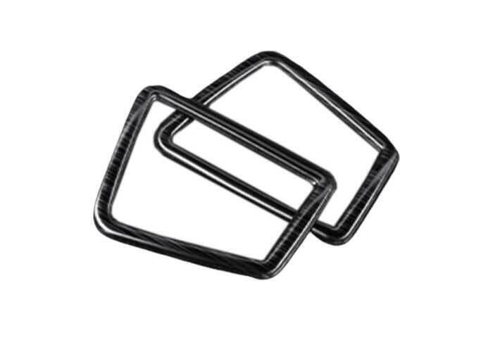 for Ford Explorer 2011-2019 Black Steel Dashboard LR Air Outlet Vent Trim 2PCS