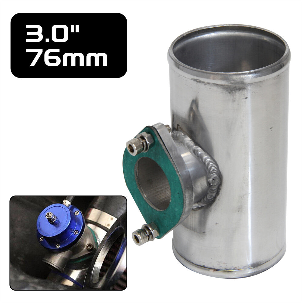 3 76mm Aluminum TYPE-S/RS/RZ Turbo Blow Off Valve BOV Flange Adapter Pipe