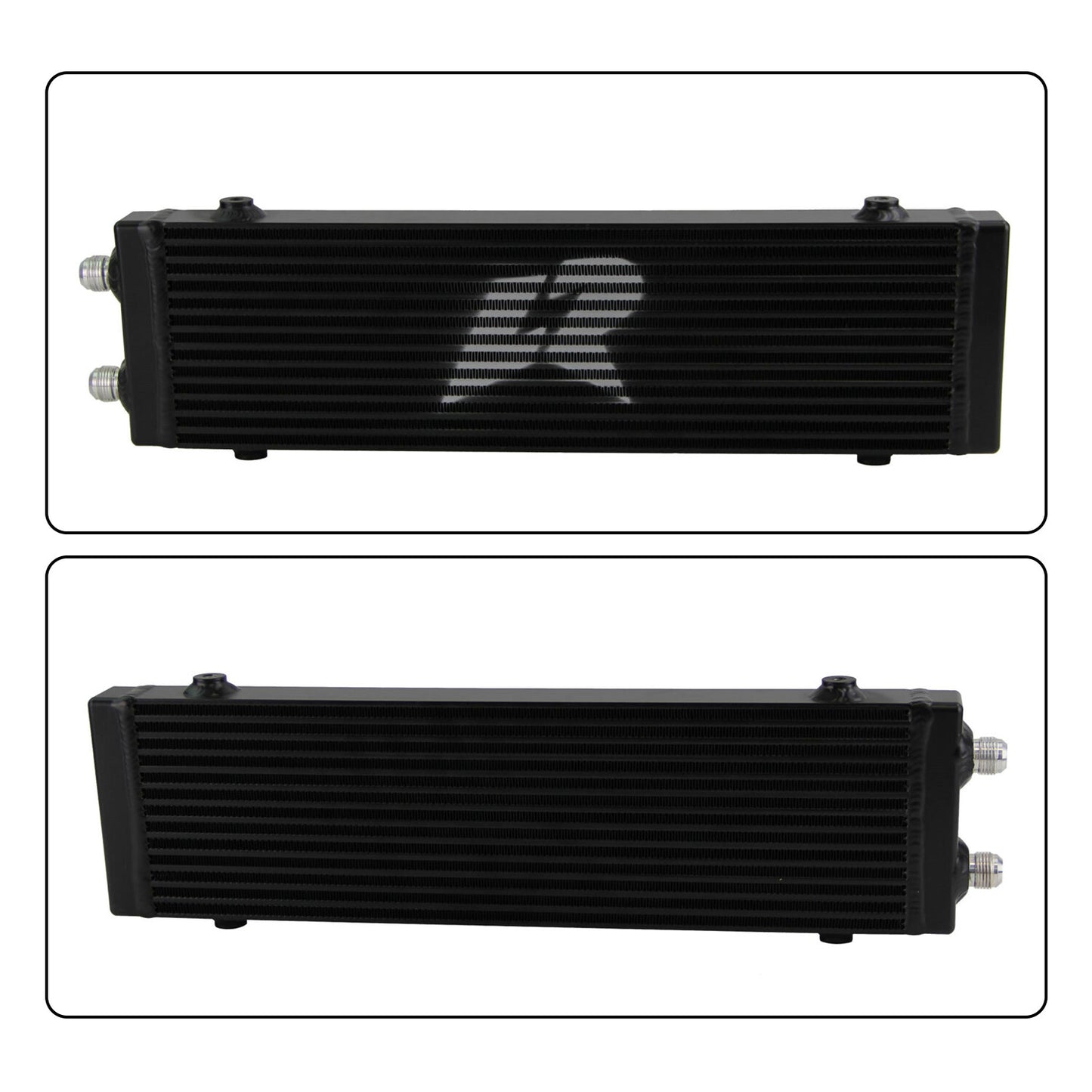 Universal Dual Pass Bar  Plate Oil Cooler 18.5x5.5x1.58 Core Large