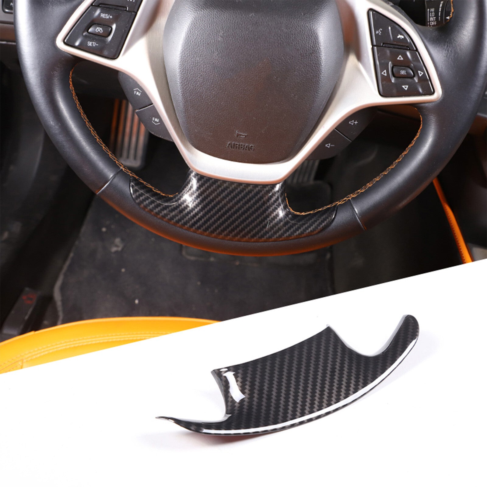 Carbon fiber glass lift panel trim for Toyota FJ Cruiser 2007-2021 (USA)