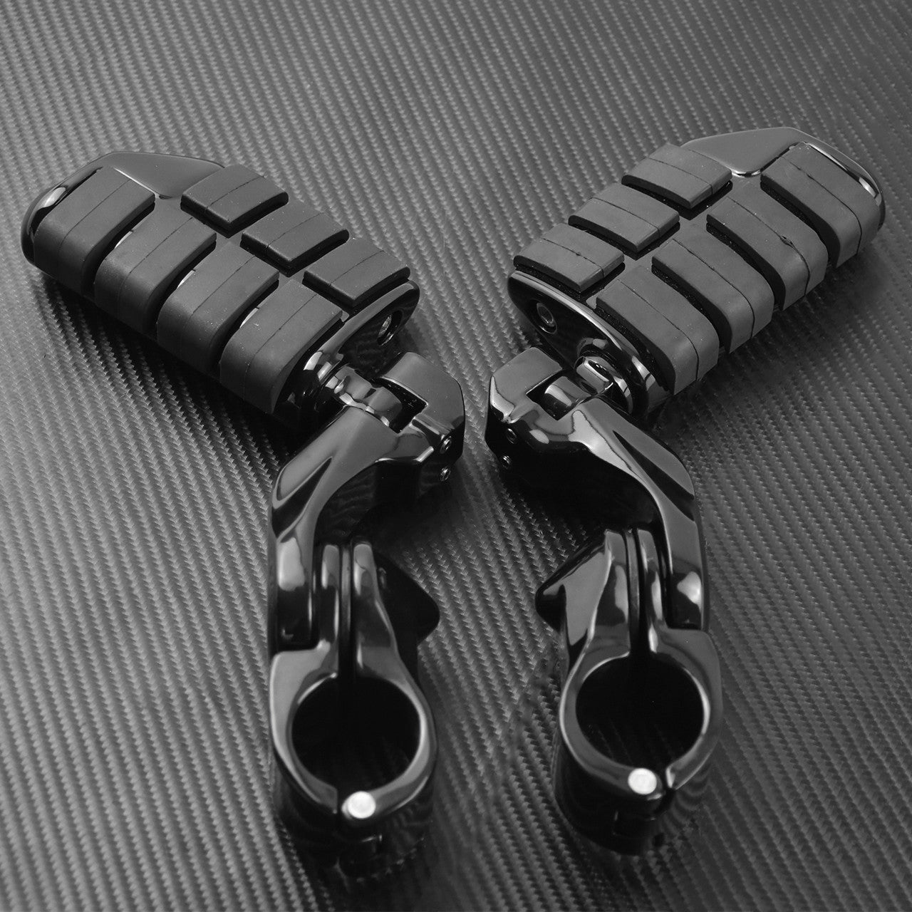 1.25 Adjustable Crash Bar Highway Foot Pegs Footrests Fit for Harley Touring