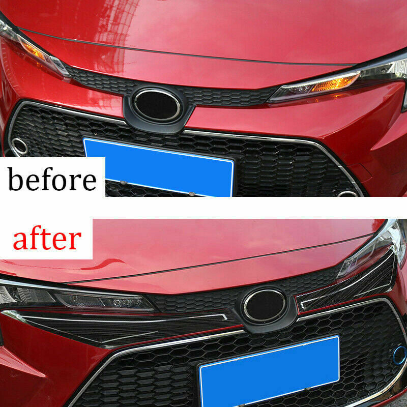 for Toyota for Corolla 2019-2023 [US] Black S.Steel Front Bumper Center Grille Mess