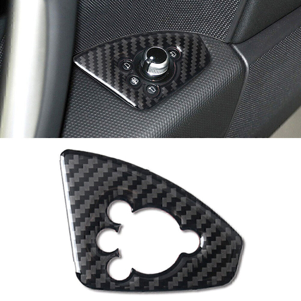 Fit for Audi TT TTRS 2008-14 Carbon Fiber Car Interior Door Lock Button Cover Trim