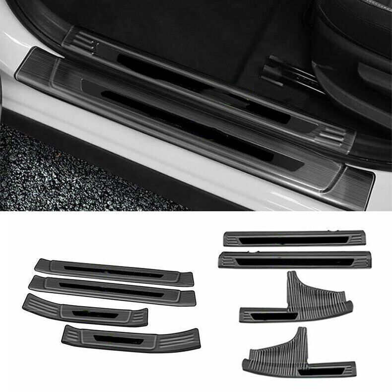 for Hyundai Sonata 2020-23 Black Steel Door Sill Cover Scuff Plate Guard Cover8