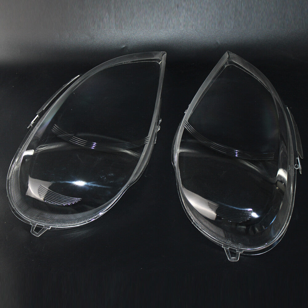 2-piece headlight cover transparent lens cap for Mercedes-Benz W163 ML-Class (2002-05-)