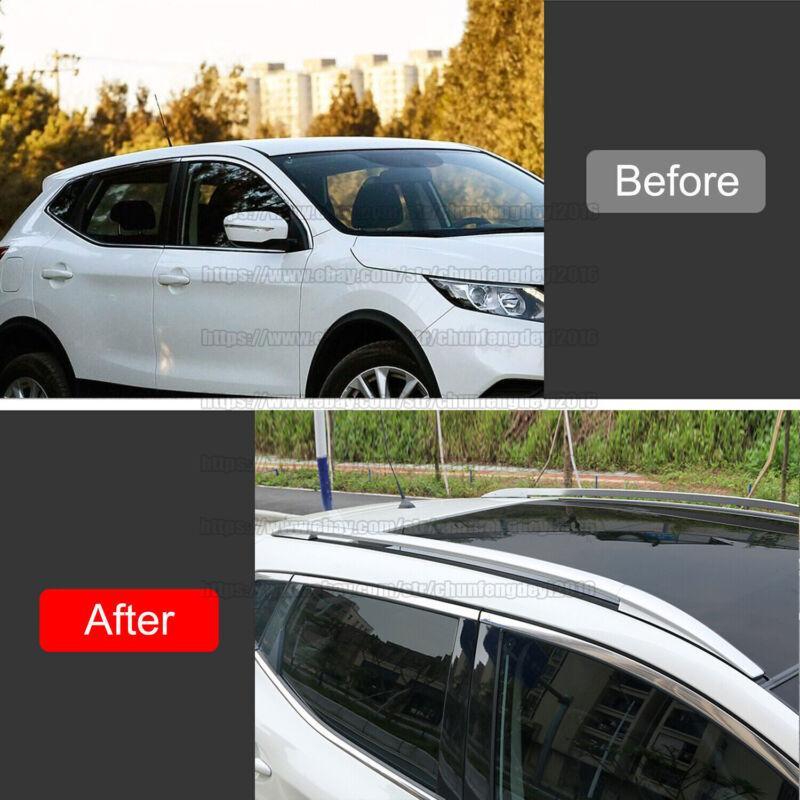 for Nissan Qashqai J11 2014-2019 Roof Racks Rails Luggage Carrier Side Bars 2pcs