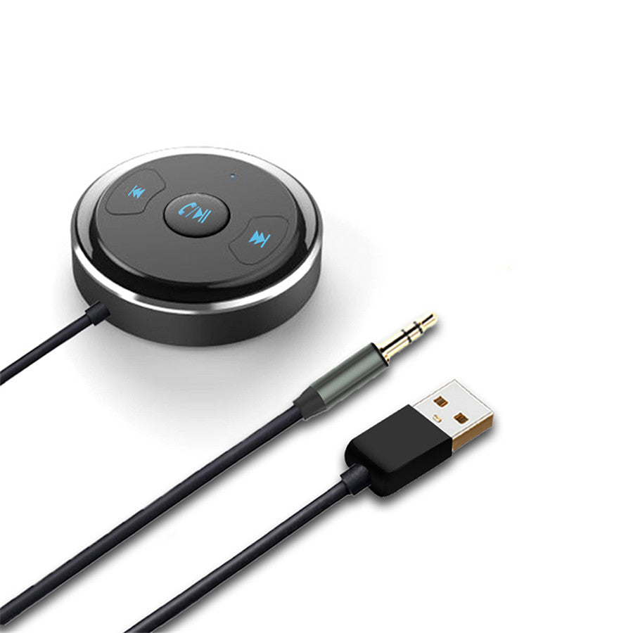AUX Bluetooth Adapter Hands Free Car Kit Audio Receiver Support Siri Android