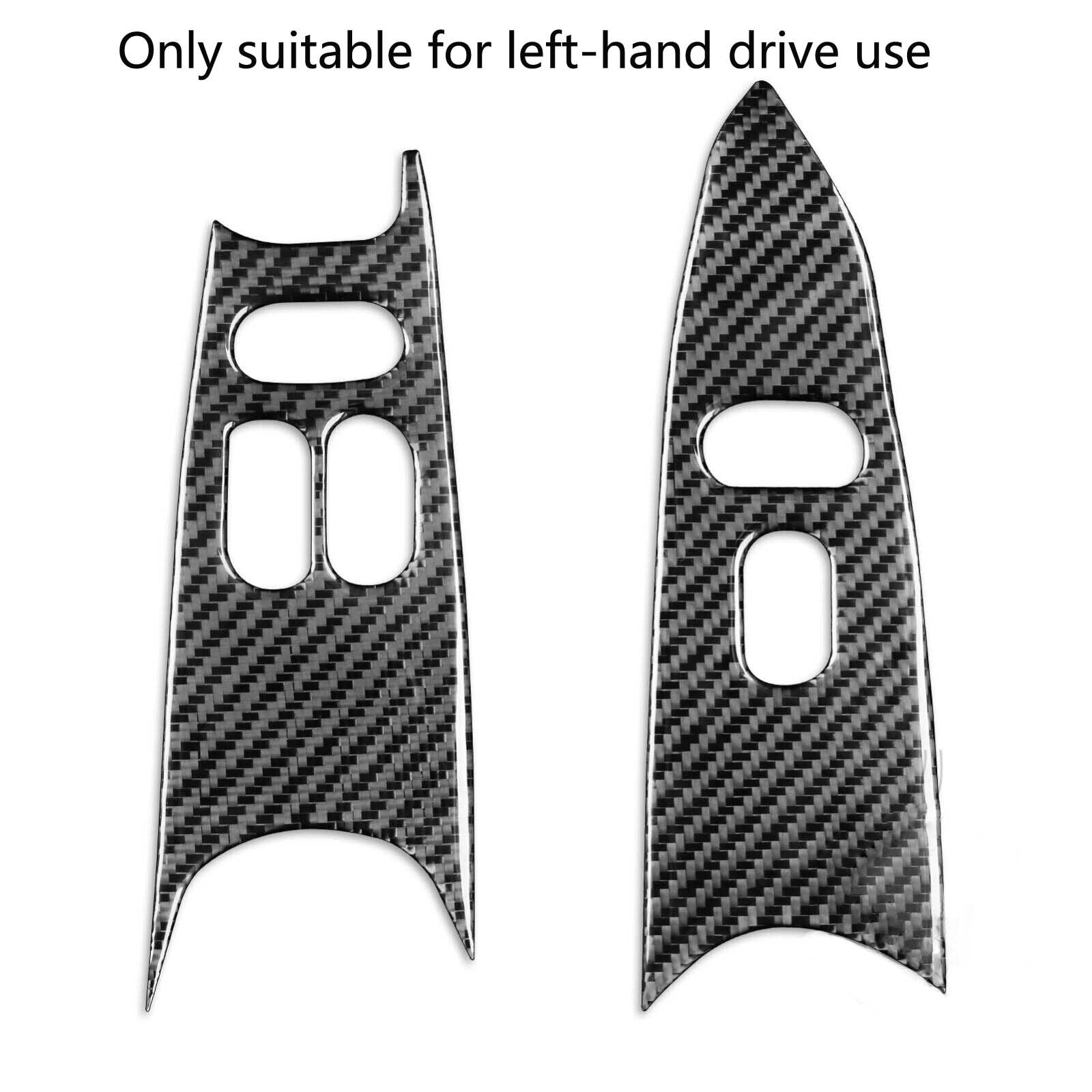 Genuine Carbon Fiber Interior Window Lift Trim for Ford for Mustang 96-03