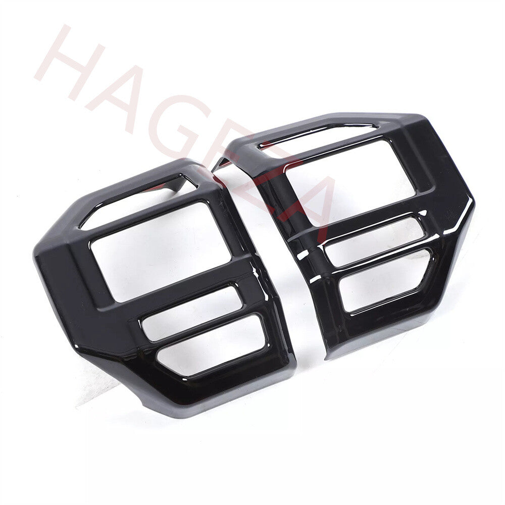 Gloss Black ABS Steering Wheel Button Trim For Toyot@ for Land Cruiser LC250 2024-25