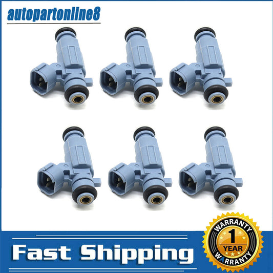 6PCS Fuel Injectors 35310-38010 Fit 2003-06 for Hyundai Santa Fe/ for Kia Sorento 3.5L V6