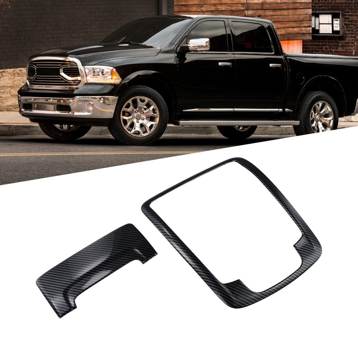 Interior Front Reading Light Frame Trim Cover Decor for Dodge 1500 2018-2023