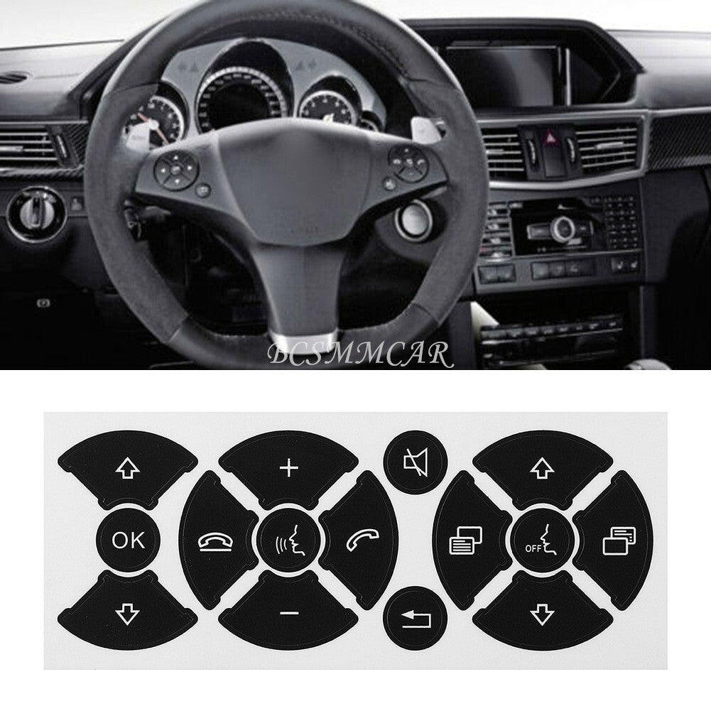 Fit for Mercedes Benz C250 C350 2007-2014 Car Repair Button Steering Sticker